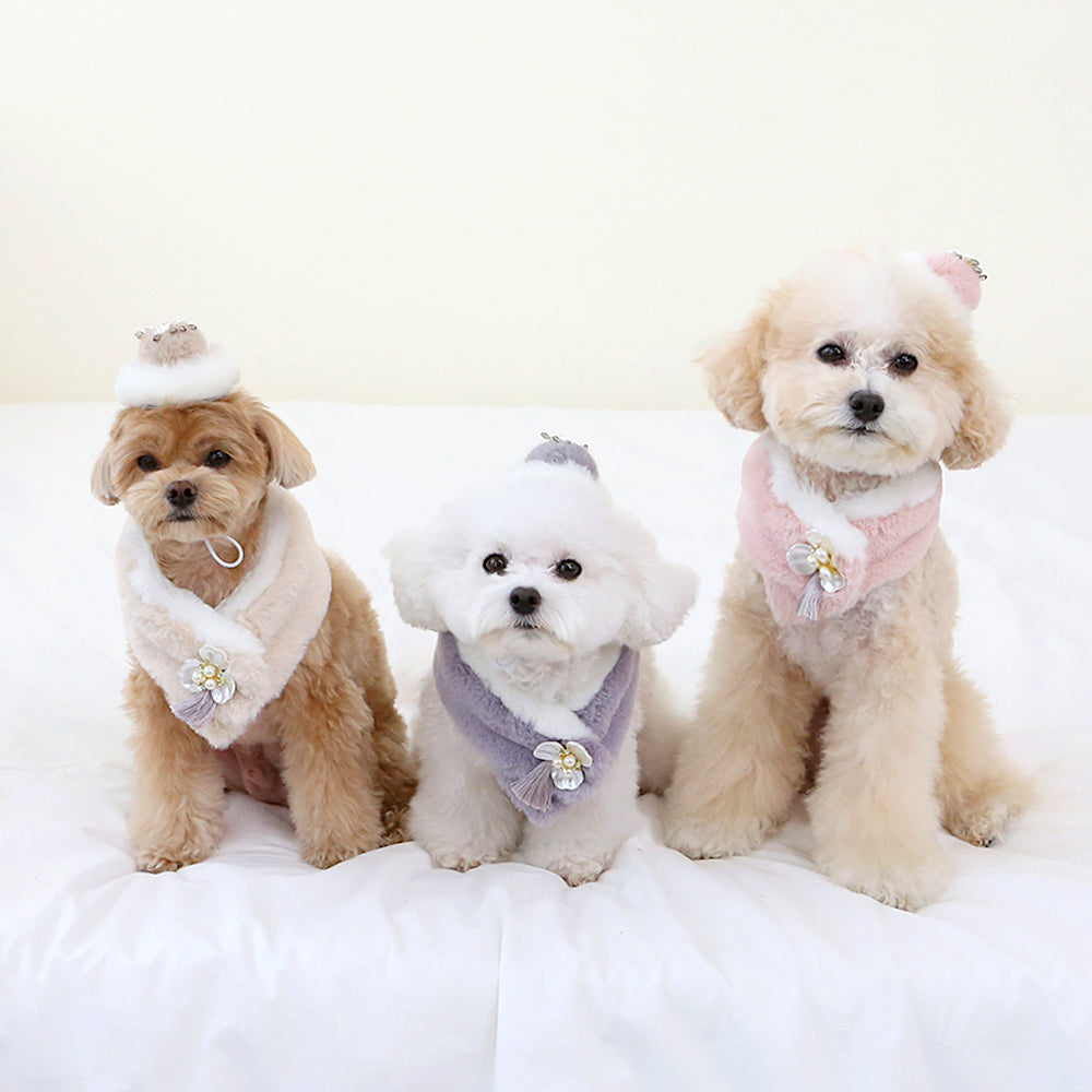 Pearl Flower Hanbok Scarf
