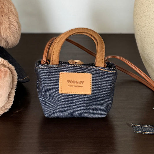 Denim Bag 牛仔袋仔 | 可放便便袋 | 有D ring 可扣於胸帶或狗袋