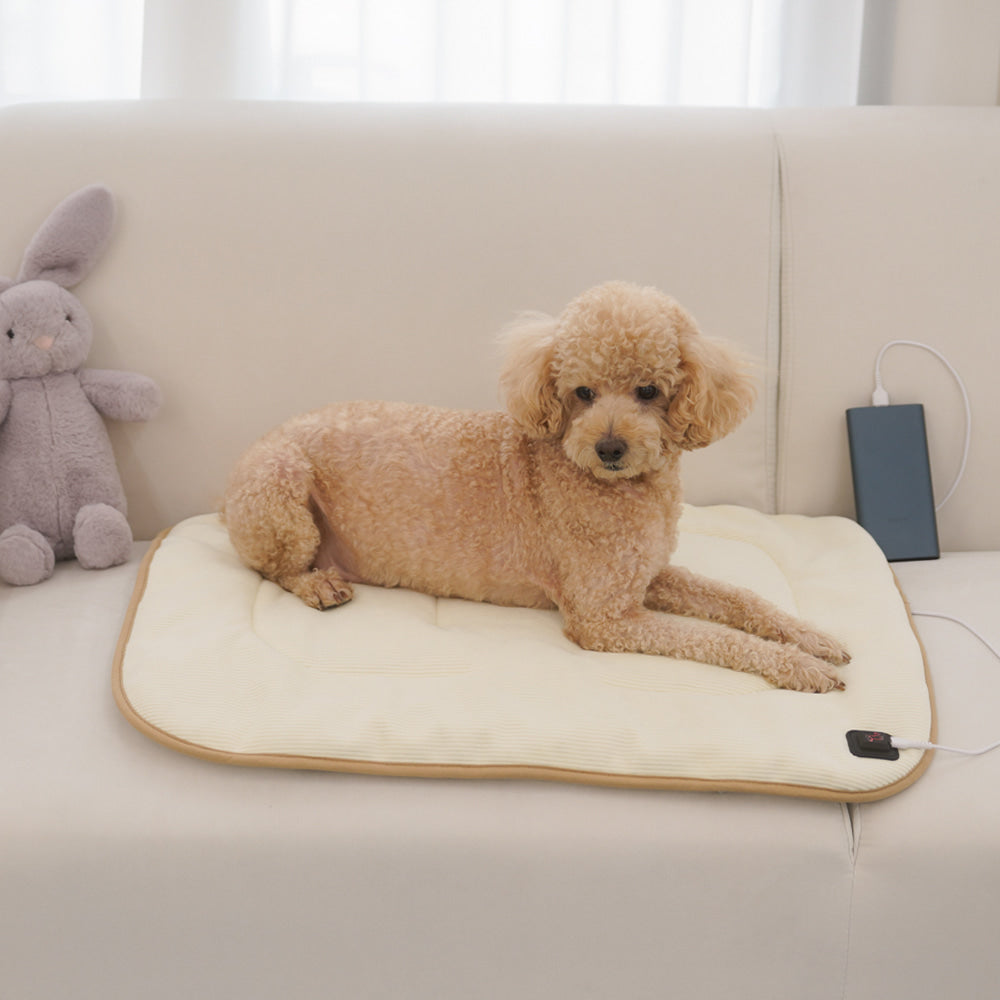 thumbnail image 2 of Pet Heating Pad Mat – Waterproof, Electric, For Puppies, Dogs, Cats, Size S, Gray (Brand New) 2 of 6