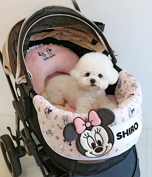 Baby Mickey & Minnie Stroller Comforter | Reversible | Custom Name Tag!