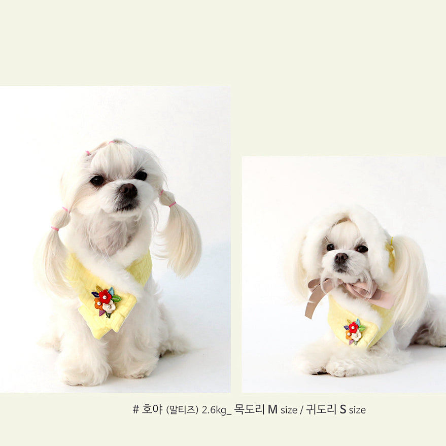 Flower Quilted Hanbok Scarf