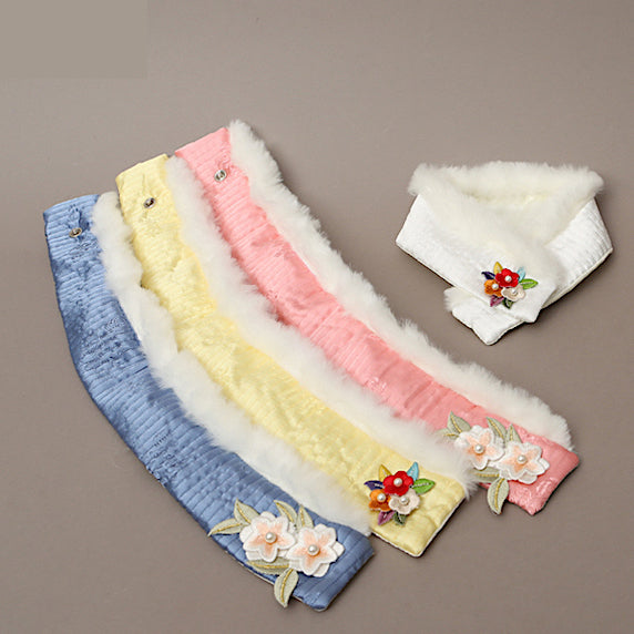 Flower Quilted Hanbok Scarf