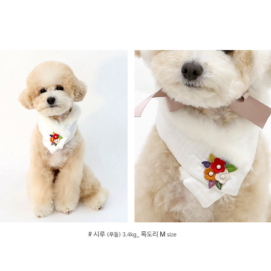 Flower Quilted Hanbok Scarf