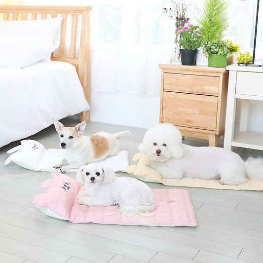White Cooling Mat (With Built-in Pillow)