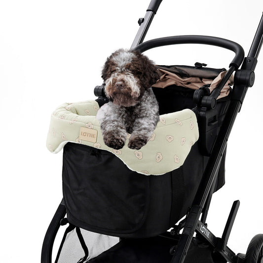 Pet Stroller Comforter (Poodle Green)