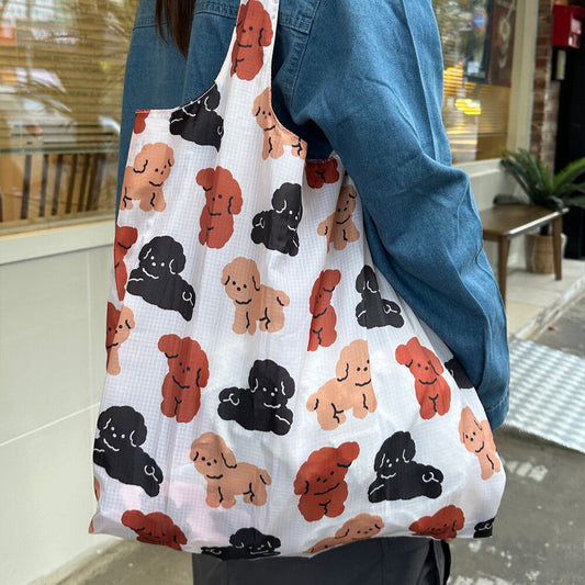 Puppy Print Market Bag (2 sizes)