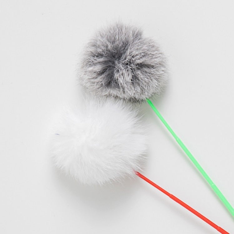 BITE ME | Cat Teaser Wand - Fluffy Ball