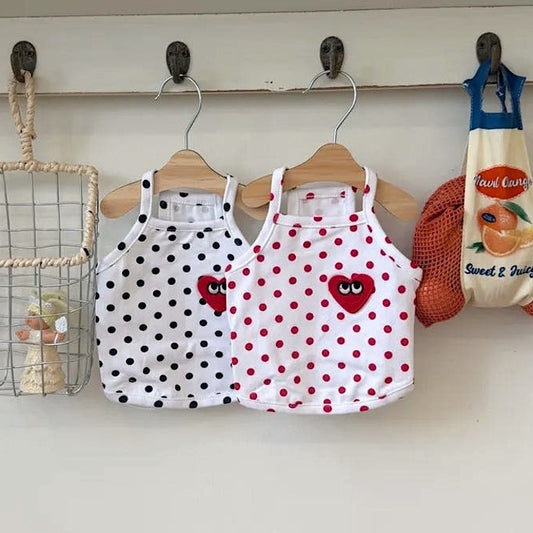 Heart Dotted Vest 心心波點背心