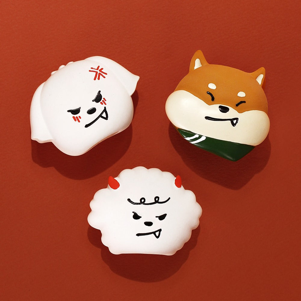 Little Devil Dog Emoji Latex Toy 小魔怪狗狗乳膠玩具