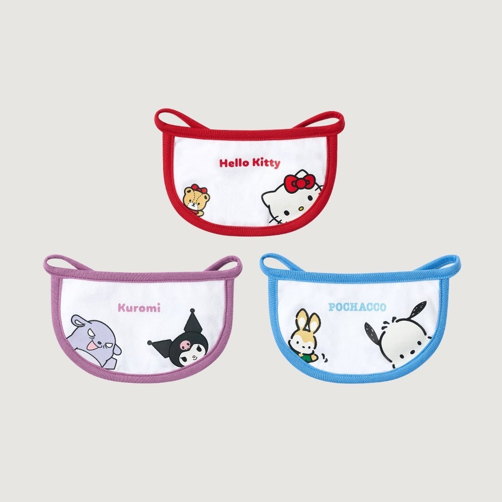 likalika | Sanrio Bib | Hello Kitty & Kuromi & Pochacco
