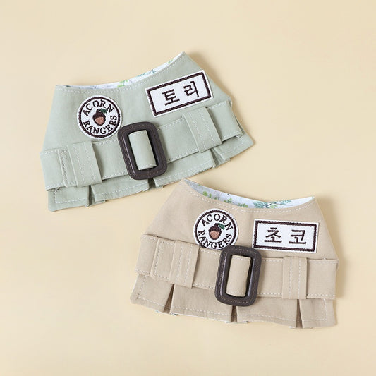 Acorn Pleated Cape | Custom Name