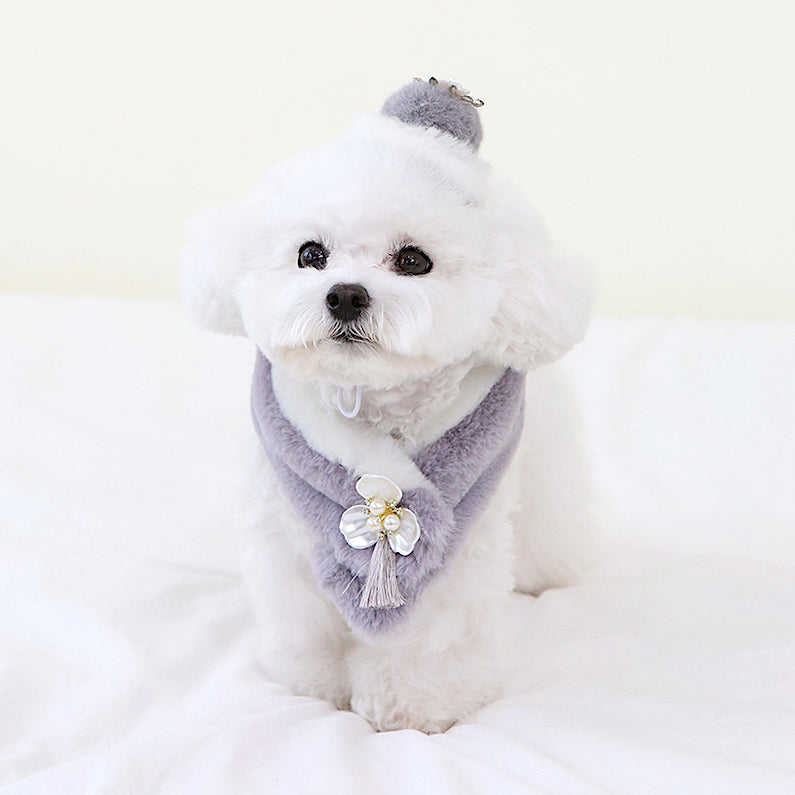 Pearl Flower Hanbok Scarf