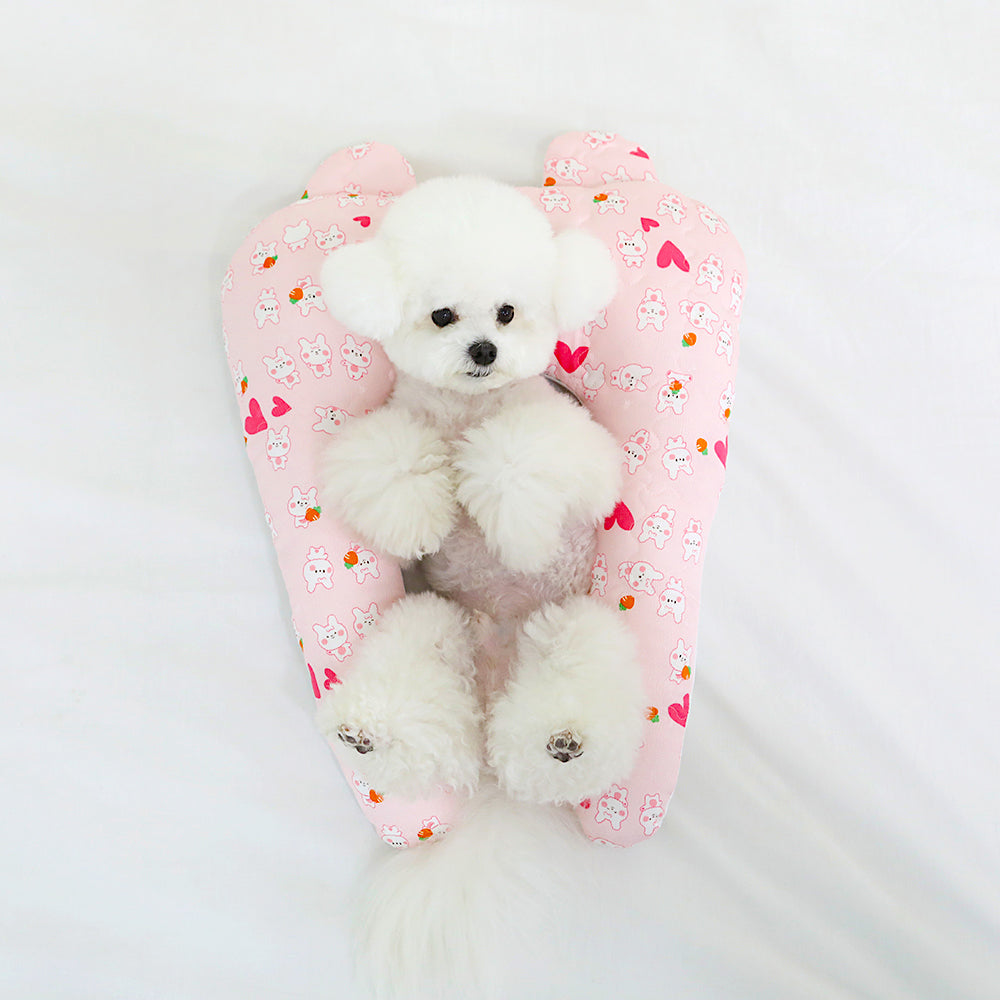 Pink Rabbit Cooling Hug Pillow