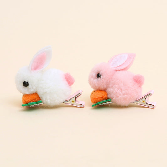 Carrot Bunny Hairpin