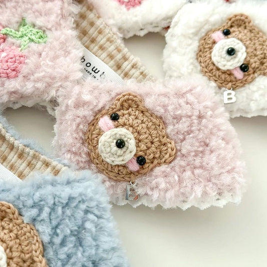 Cherry Bear Cape (Only White/ Navy Color)