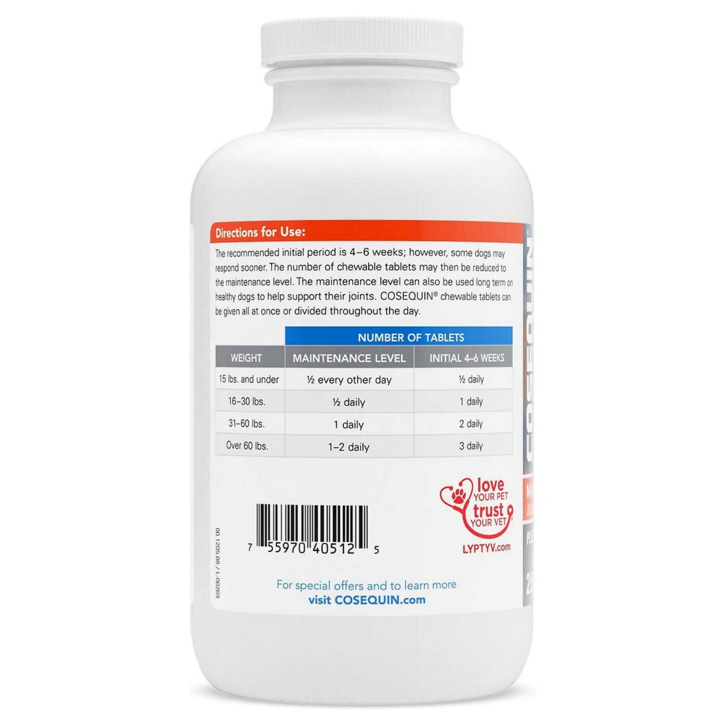 Cosequin Maximum Strength Plus MSM Chewable Tablets