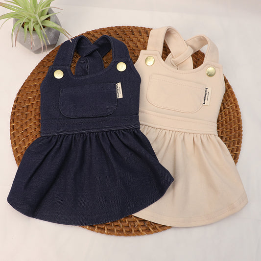 Pocket Suspender Dress