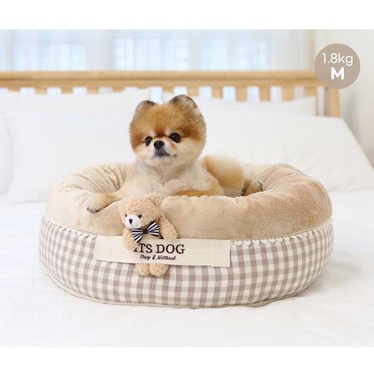 Peekaboo Bear Round Bed