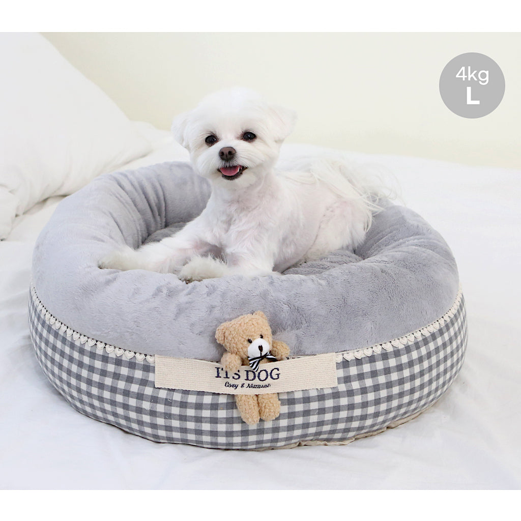 Peekaboo Bear Round Bed