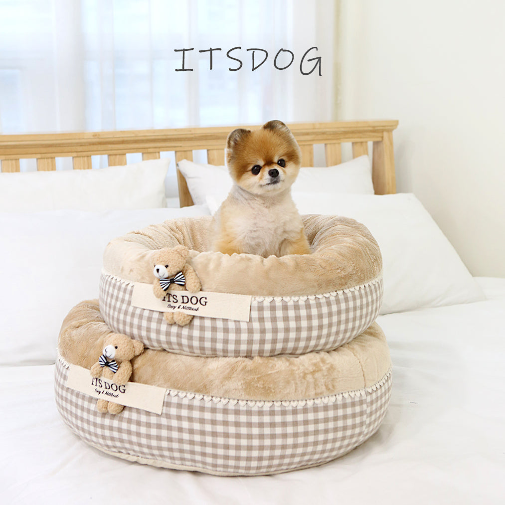 Peekaboo Bear Round Bed