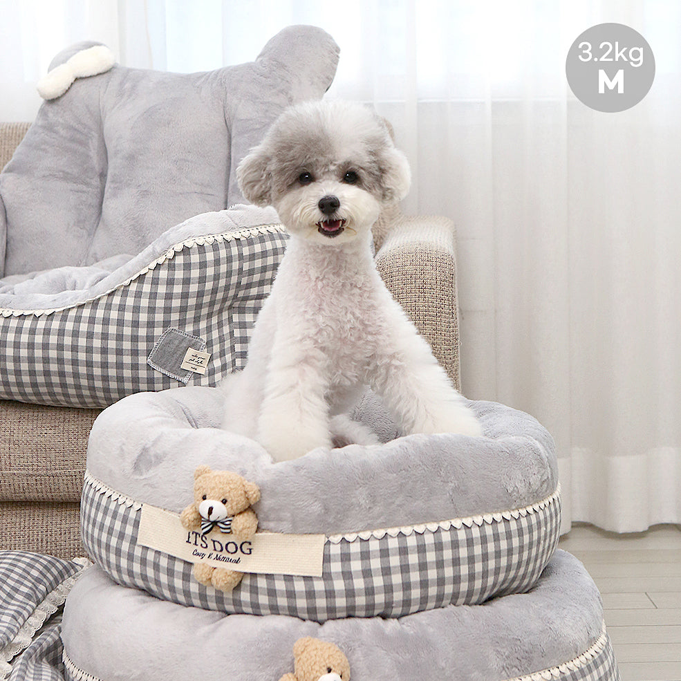 Peekaboo Bear Round Bed