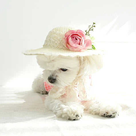 Beach Hat with Lace String