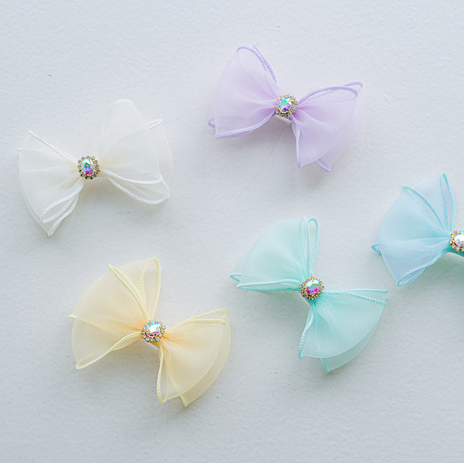Chiffon Ribbon Hairpin (Pair with Punching Lace Harness)