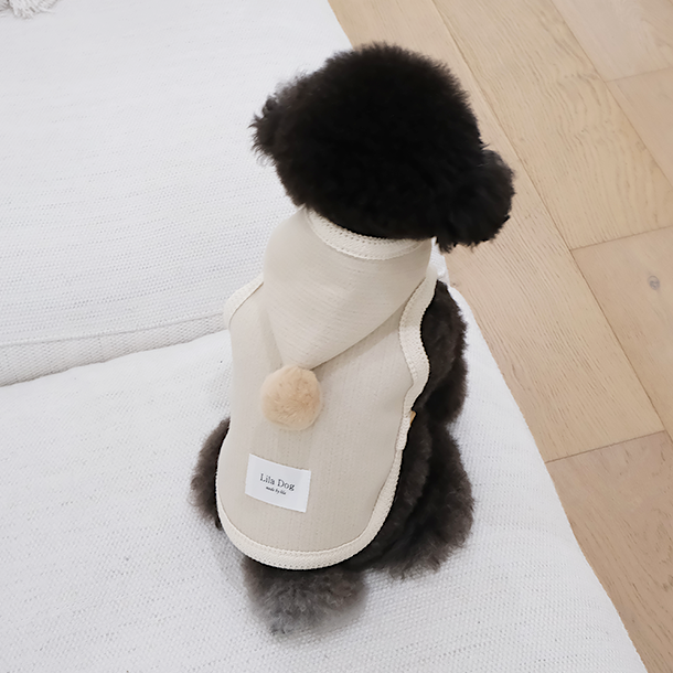 波波帽針織斗篷
