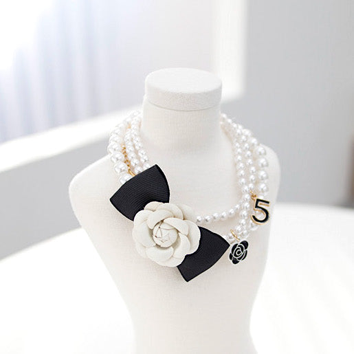 3 Strand Camellia Necklace