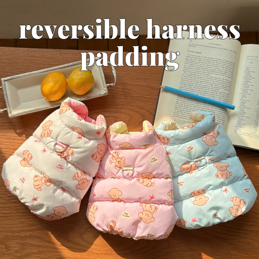 狗狗設計背心外套 | 可扣拖帶 | 雙面穿著