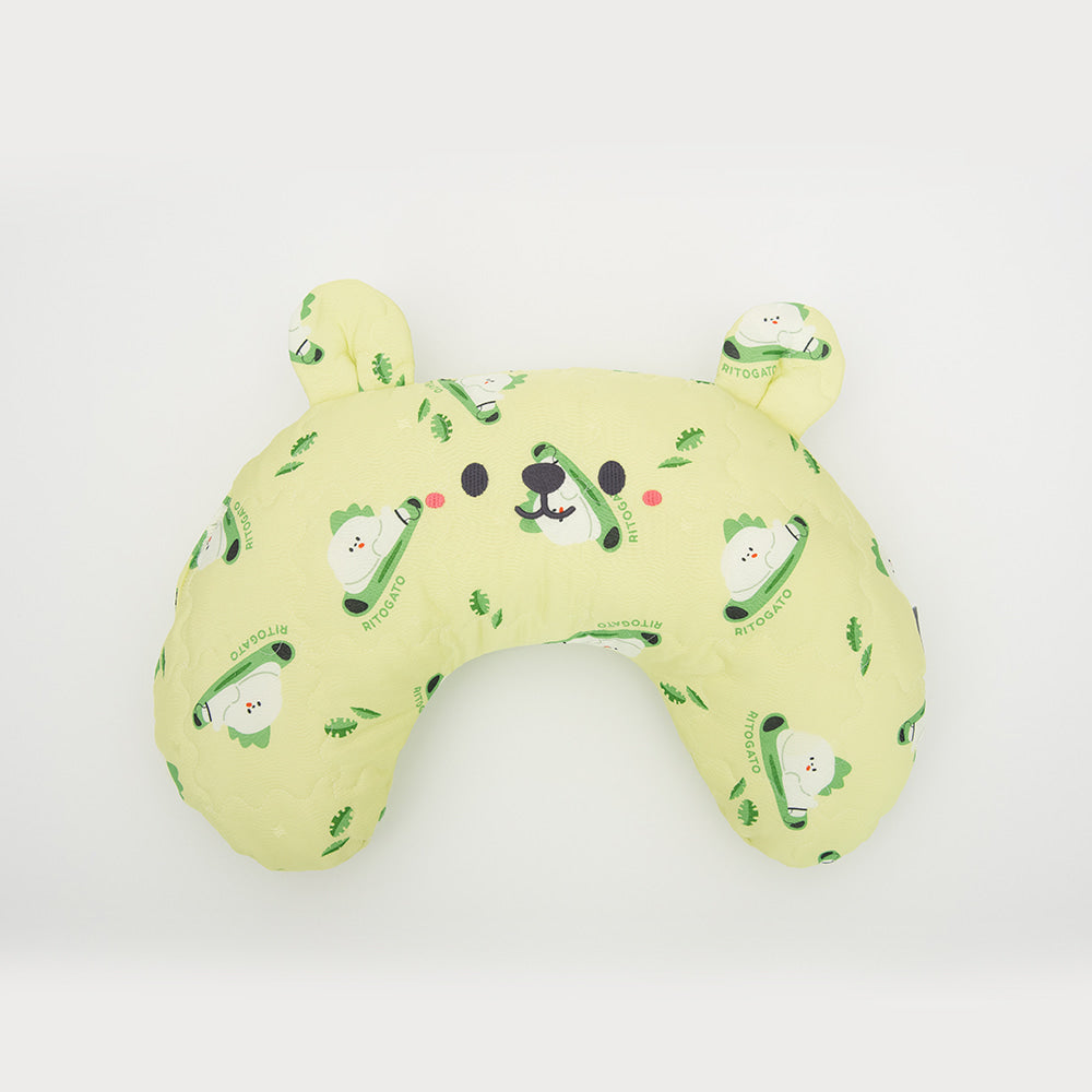 人造絲半月型枕頭 (Ice Bear款－3色)