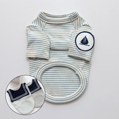 Marine Striped Tee 海軍風間條T恤 | 靚＆厚實面料 | 彈力棉