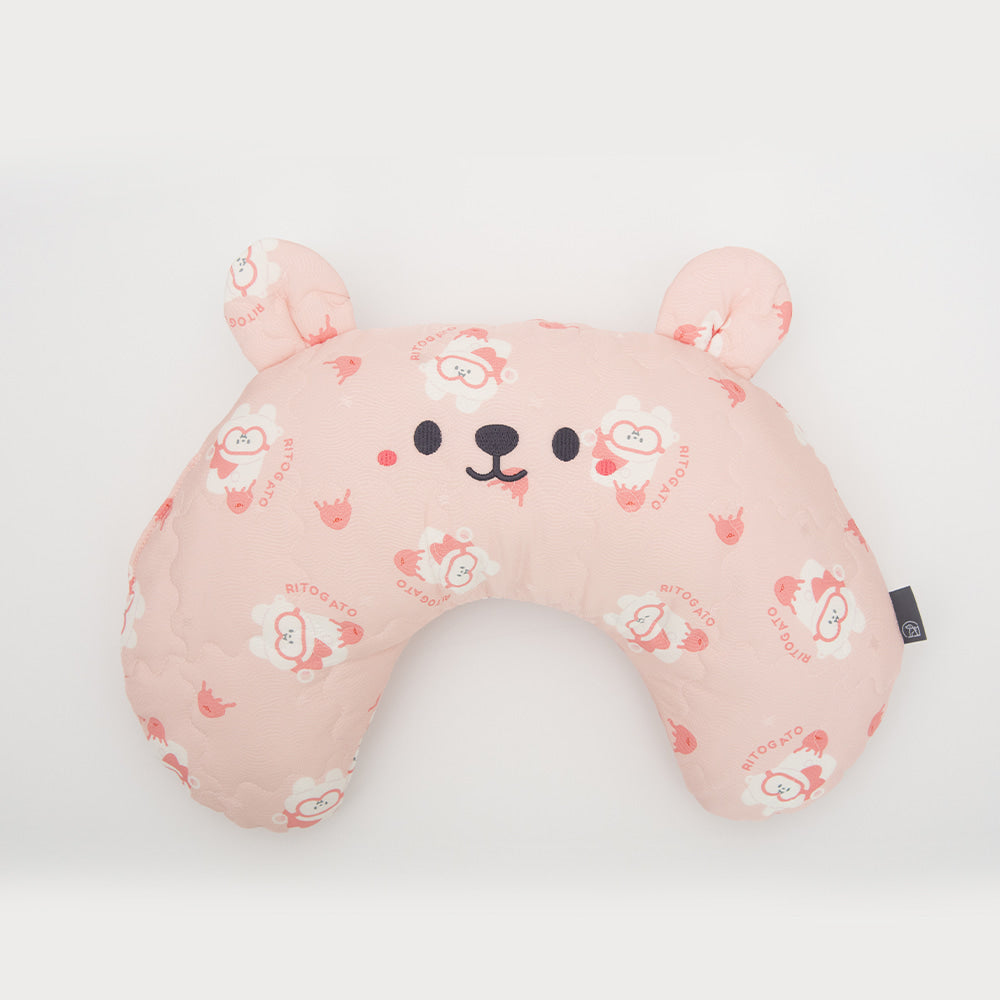 人造絲半月型枕頭 (Ice Bear款－3色)