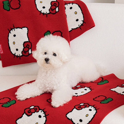BITE ME | Hello Kitty Knit Blanket