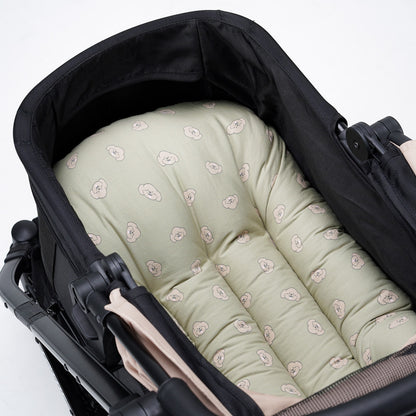 Pet Stroller Cushion (Poodle Green)