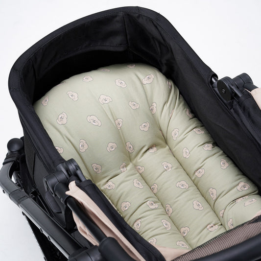 Pet Stroller Cushion (Poodle Green)
