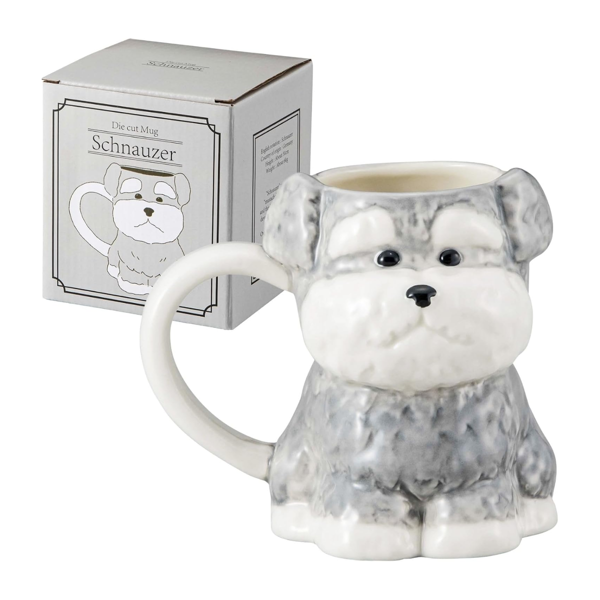 Schnauzer Die-Cut Mug