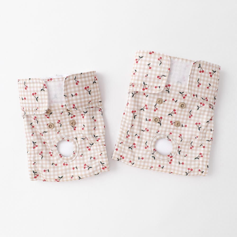 Dog Sanitary Pants (Cherry Check)