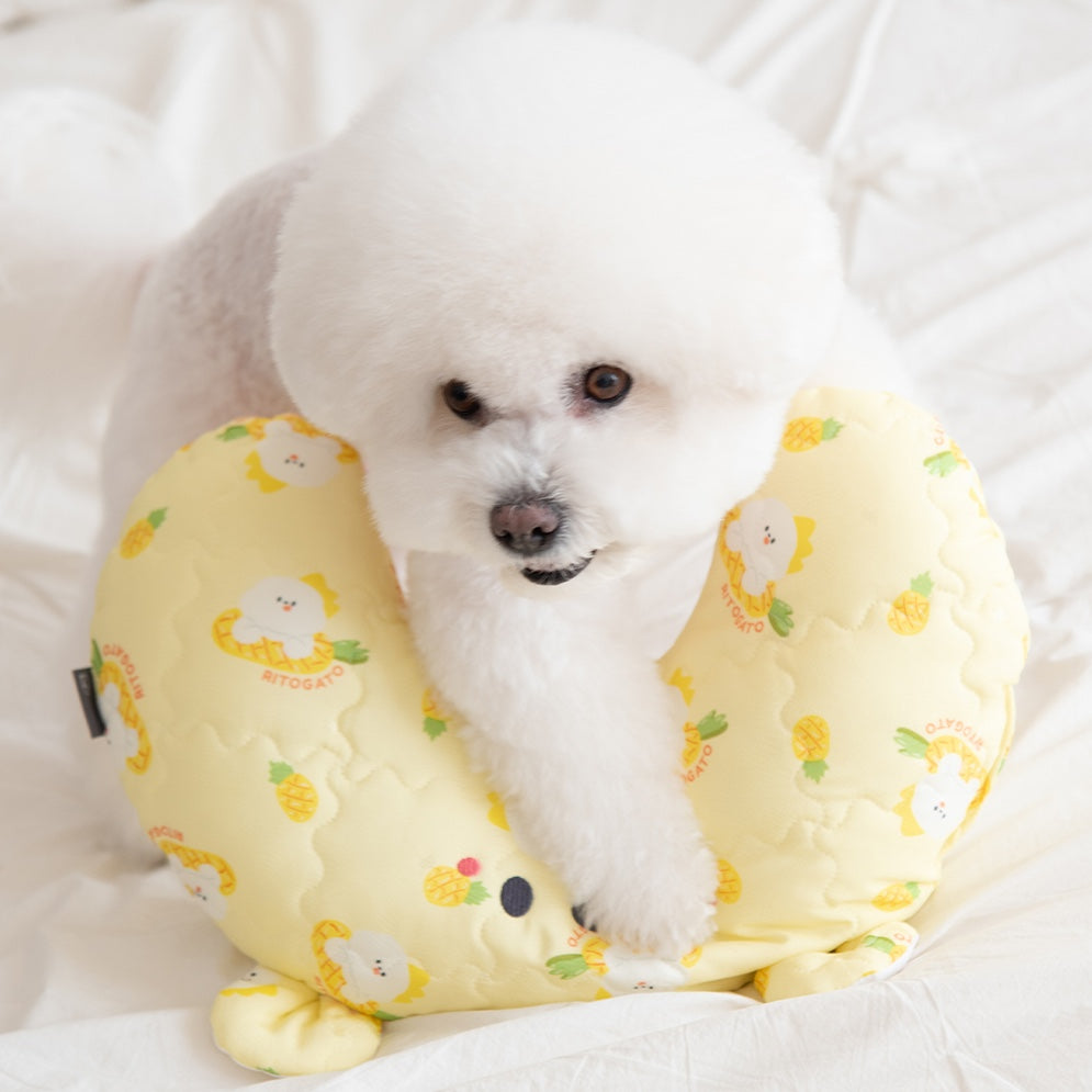 人造絲半月型枕頭 (Ice Bear款－3色)