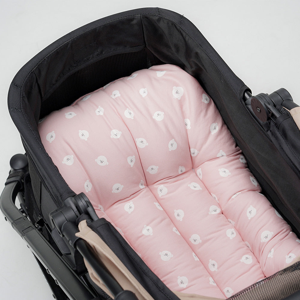 Pet Stroller Cushion (Bichon Pink)