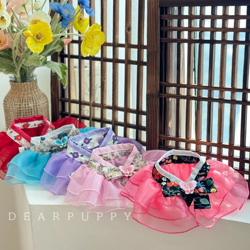 Butterfly Hanbok Sheer Cape