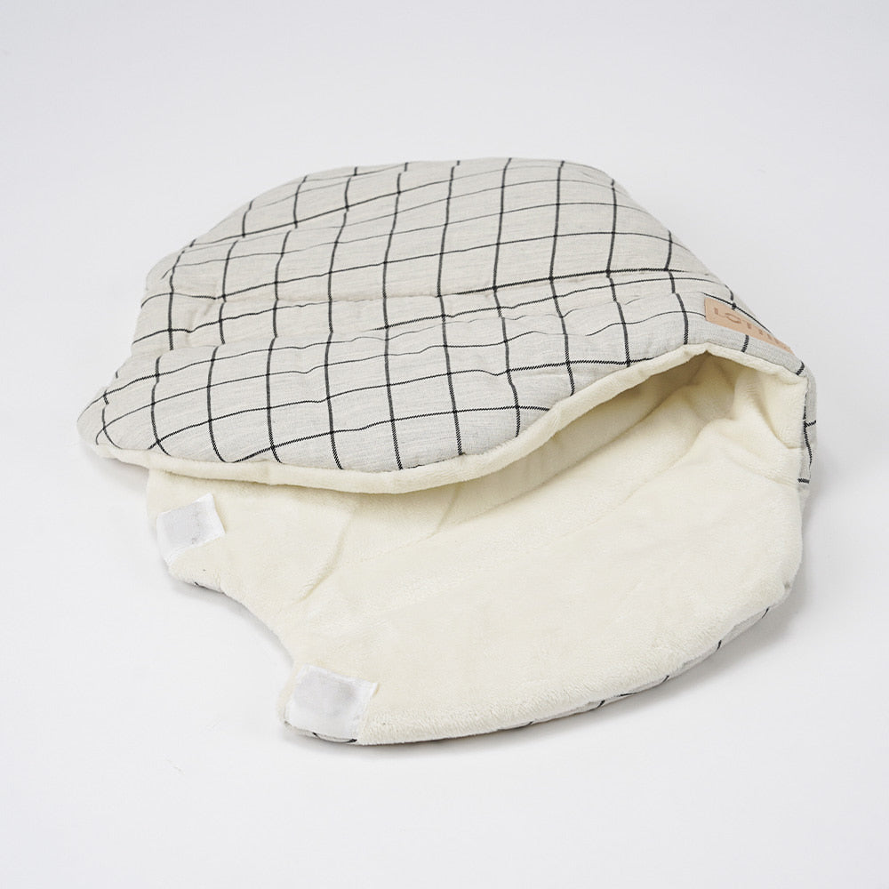 Pet Stroller Comforter (Grey Check)