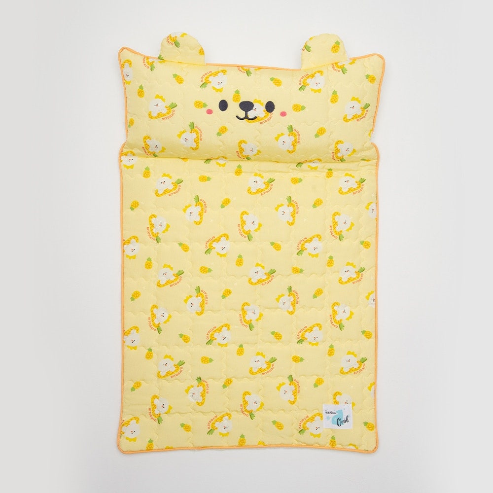 Yellow Ice Bear Cooling Mat (With Built-in Pillow)