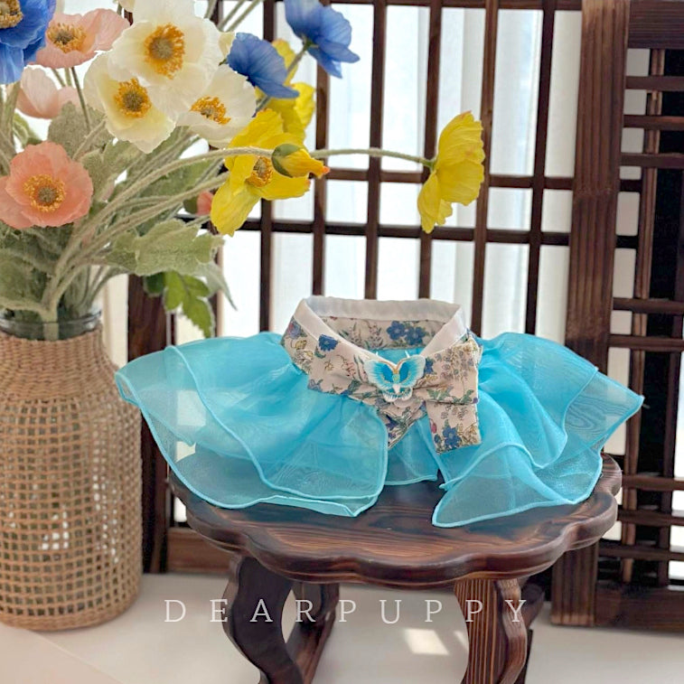 Butterfly Hanbok Sheer Cape
