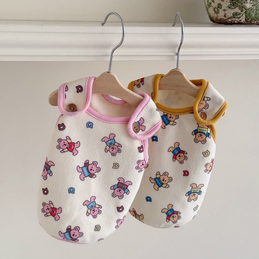 熊仔背心 | 膊頭扣鈕