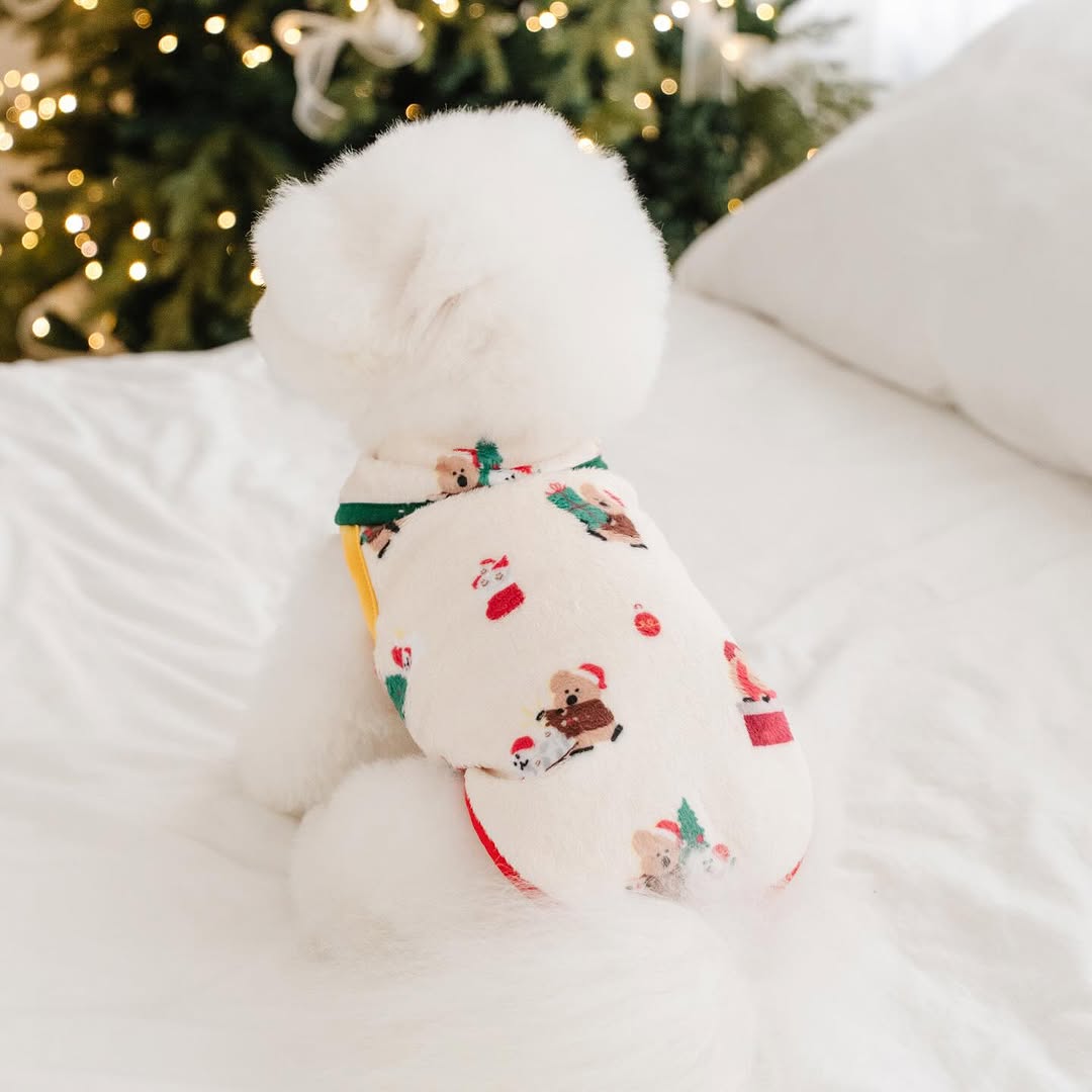 Christmas Dinotaeng Fleece Vest Jacket