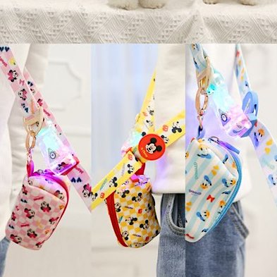 米奇／米妮／唐老鴨免提拖帶 | 扣位LED閃燈設計