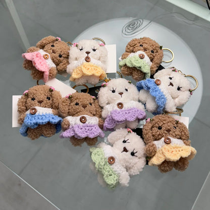 狗狗掛飾 | 針織裙仔款 | 頭仔有花花超可愛