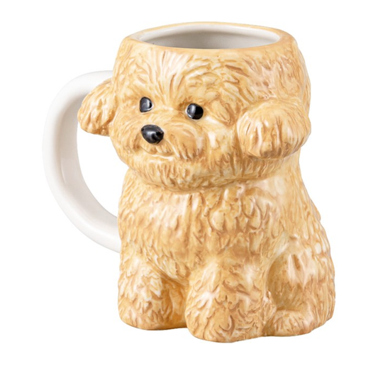 Toy Poodle Die-Cut Mug