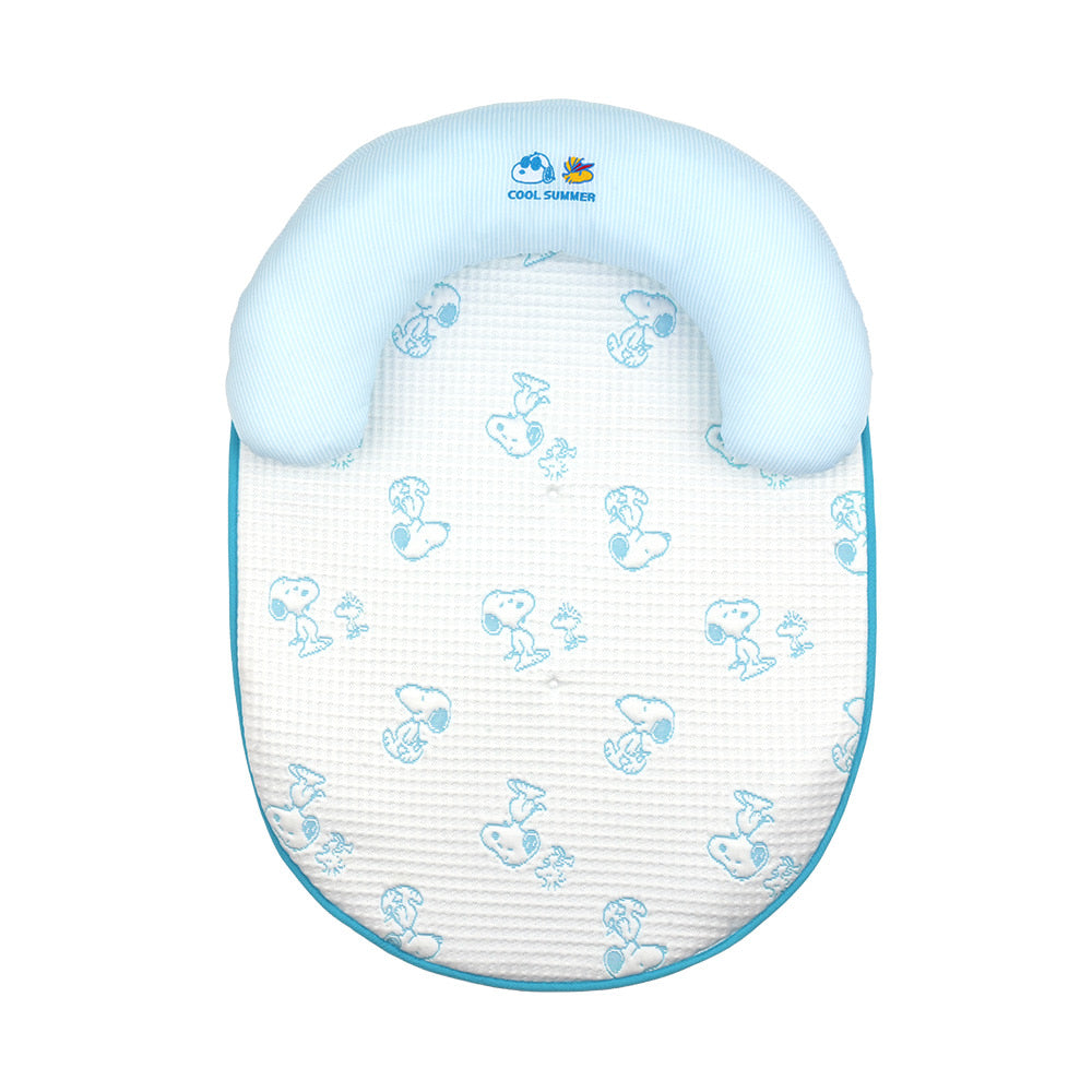 Snoopy Air Mesh Cooling Mat Snoopy透氣涼感墊 | 附枕頭設計 | 枕頭可固定在墊上或拆出單獨使用
